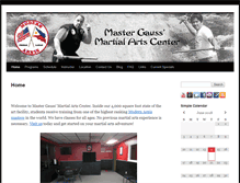 Tablet Screenshot of gaussmartialarts.com